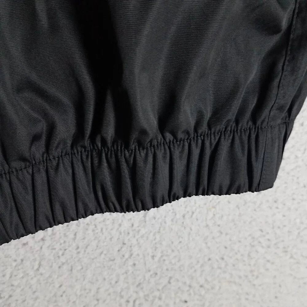 FootJoy Pullover Jacket Adult Large Black Golf Windbreaker Short Sleeve Men's